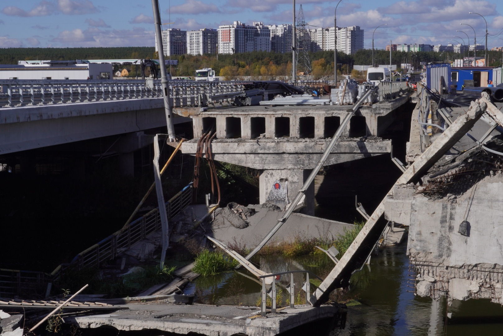 Mission to Ukraine destroyed infrastructure